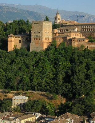 Alhambra from the Mirador San Nicholas, Granada