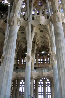 Construction of Gaudi's Sagrada Familia Church, Barcelona