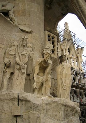 Passion Facade, Gaudi's Sagrada Familia Church, Barcelona