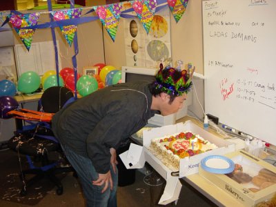 My Bday in the office