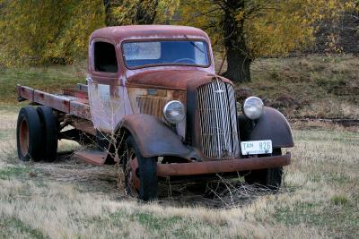 Abandoned truck