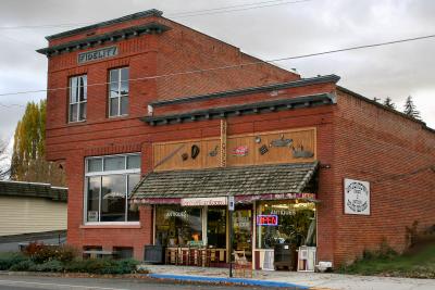 Antique store in old building