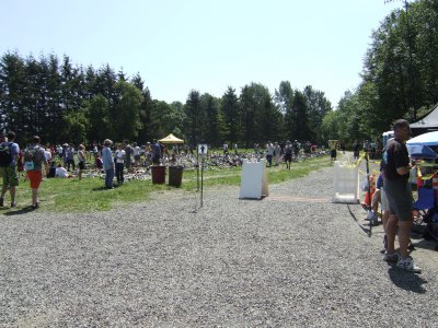 The Mountain Bike Staging Area and Starting Gate