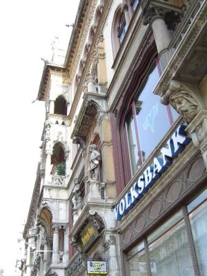 Exterior Artwork on a Downtown Building