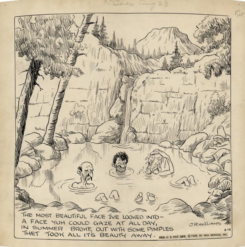 Original cartoon (published August 28, 1928) (14 x 14)