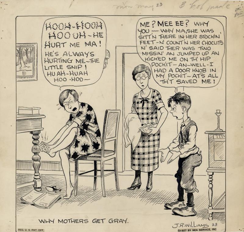 Original cartoon (published May 23, 1927) (14 x 14)