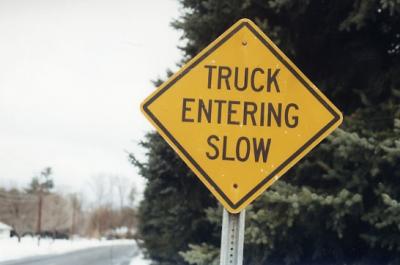 Trucks Entering Slow (North Hatfield, MA)
