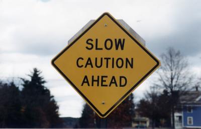 Slow Caution Ahead (Turners Falls MA)