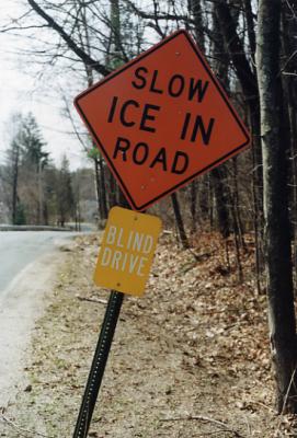 Slow Ice In Road (Westfield, MA)