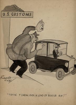An original cartoon of Coe's