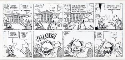 Jim Toomey Original Sunday Strip  (published in Greatest Hits p. 77)