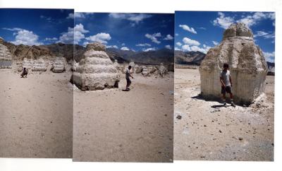 Roderigo at Stupas (Shay, Ladakh, India 2002)