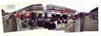 View from behind the Pits (Indianapolis 1989)