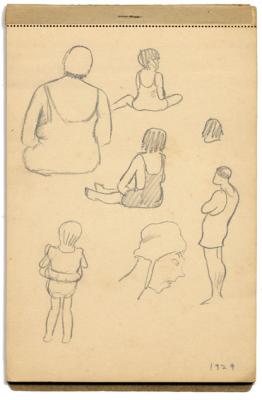 Page from King's 1929 sketchbook