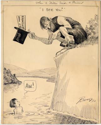 Original drawing (published in the New York Tribune, August 29, 1914) (13.5 x 11)