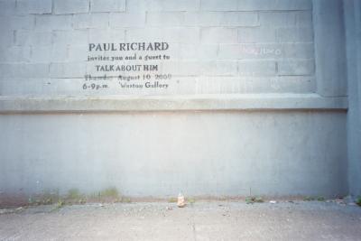 Paul Richard Invites You To Talk About Him