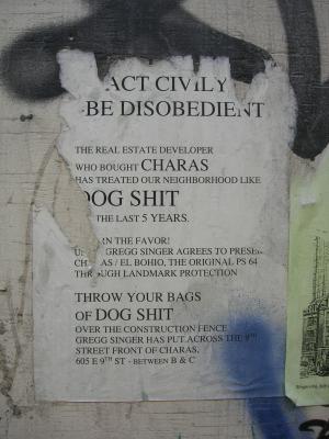 Be Disobedient -- Throw Dog Shit