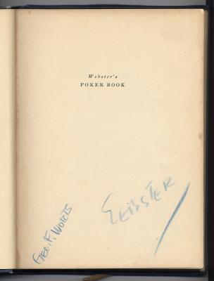 A third copy, this one signed by both Webster and Worts