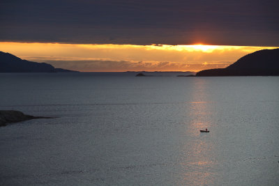 Solnedgang over Stafjorden