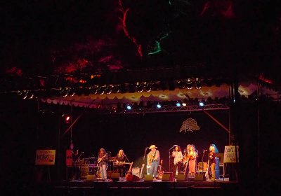 Live Oak stage at night