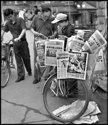newspaper seller