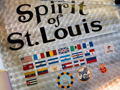 Spirit of St. Louis Replica Engine Cowling detail