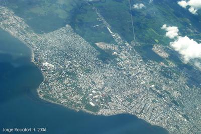 City of Veracruz from 35,000 ft.