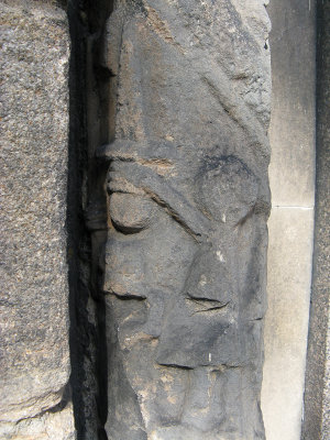 Duddingston Church old entrance carved detail