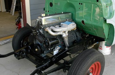 Engine installed left side.
