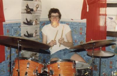 Tracy on Drums