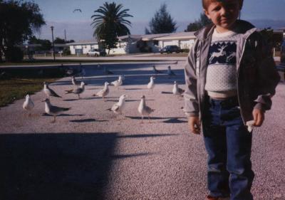 Wayne with Seagulls