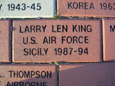 Larry L.'s Honor at Kokomo Veteran Memorial