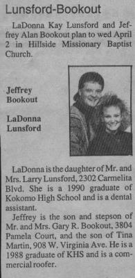 Jeff & LaDonna Wedding Announcement - 1