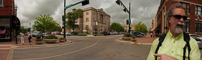 Corner of Virginia and Tennessee on east end of square...