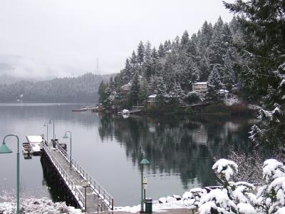 Deep Cove in snow