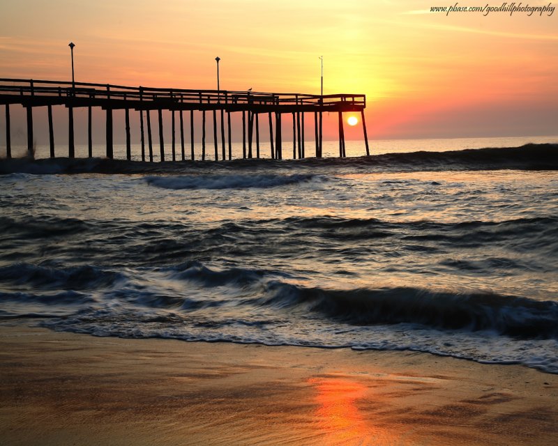 1280x1024 Ocean City Sun Rise