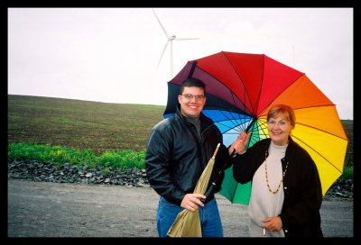 Windy Day by the Wind Mill