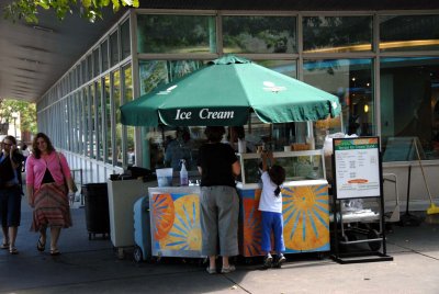 Terrace ice cream counter