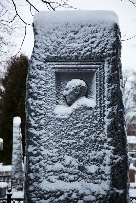 The snowy grave