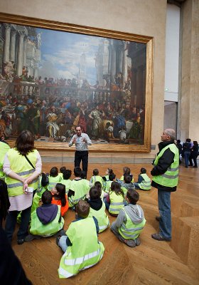 School class by the wedding feast at Cana