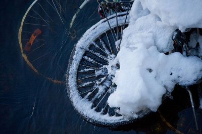 Drowned bicycles