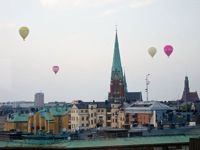 Flying past Johannes Chruch