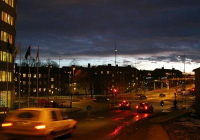 February 1: Evening traffic
