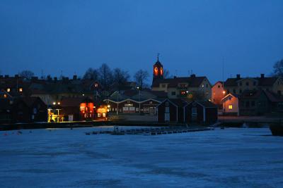April 13: Spring night in Öregrund harbour