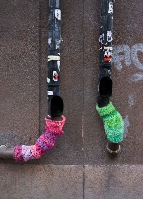 Knitted drain pipes