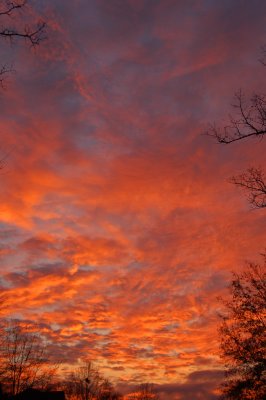 Winter Sunset, Charlotte, NC