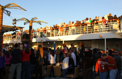 Sail Away party, Lido Deck.