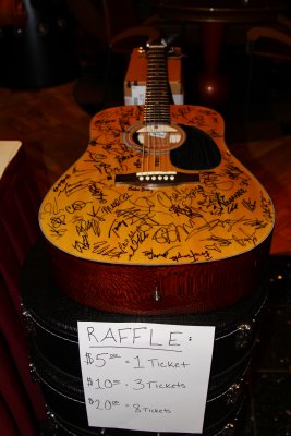 Lyrics For Life. TRBX artists guitar raffle.