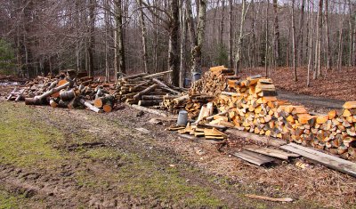 takes lots of wood to boil syrup