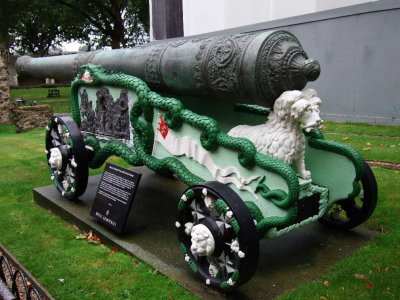 The cannons were once highly decorated like this one.